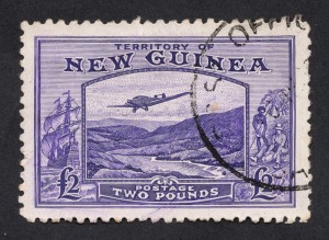 NEW GUINEA: 1935 (SG.204) &pound;2 bright violet Buluo Goldfields Air Mail, FU.