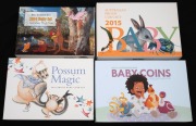 BABY COINS: Group of RAM proof sets, all in presentation cases with box and CoA, comprising the years 2014, 2015, 2018, and 2022. (4 items)