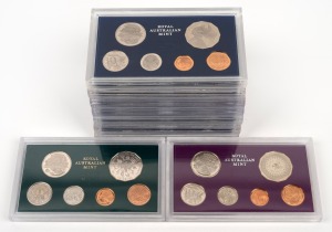 RAM PROOF SETS: Group comprising the years 1970, 1977, 1978, 1979, 1981, 1982, 1983, and 1984 (2); all in plastic cases. (9 items)