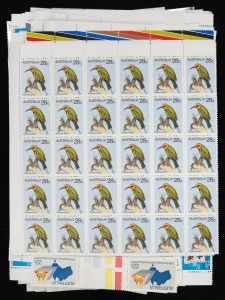 An accumulation of decimal issues (5c - 75c) in sheets and part sheets, (100s). FV: $850+. MUH.