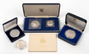 Diverse group of 1970s/80s silver proofs of varying fineness; issuing countries include Fiji, Seychelles, and Vatican City. (5 items)