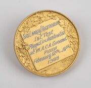 Various award medals, including 1985-86 Benson & Hedges World Series Cup, 1988 Benson & Hedges Bicentenary Test Match (engraved to McDonald), February 1988 Sri Lanka v Australia first test played in Australia gilt medallion by Stokes, 1997-98 Carlton & Un - 2