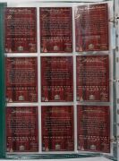 FUTERA - THE 1995 HERITAGE COLLECTION: Keith Stackpole's personal player-edition 60-card set, with 59 of the cards signed, plus two additional Keith Stackpole cards, in matching green album with letter to Stackpole from Swan Richards; one of only 100 of t - 5