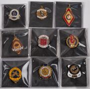 VARIOUS FOOTBALL CLUB MEMBERSHIP FOBS OR BADGES: Noted South 1926, Central 1937, South Adelaide 1937, Semaphore Central 1940, North Whyalla 1948, Redan 1950, Paskeville 1956, Streaky Bay 1957, Norwood 1960, West Torrens 1961, Brinkworth 1963, Woomera Work - 4