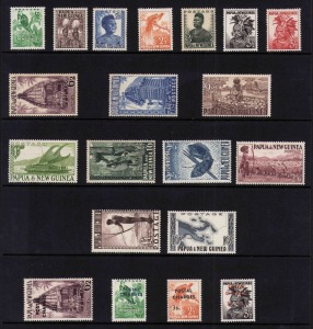 PAPUA NEW GUINEA: 1952 to circa 2000 comprehensive collection on Hagner pages including 1952 and 1958 Pictorials to &pound;1, Birds (2 sets), Butterflies, Shells, 1994 Provisionals, etc. Slight duplication. (100s).