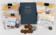 An accumulation of 1911-64 pennies in box, total weight approximately 4.1kg. (qty.)