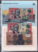 A range of Unc decimal banknotes comprising $1 (1), $2 (1), $5 (17), $10 (7) 1991 $10 Uncut pairs (4 pairs), $20 (2) plus a set of $1 - $50 Training school notes.
