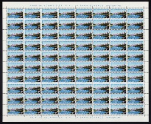 1956 (SG.290-293) Melbourne Olympics, mainly in complete sheets with occasional tone spots: 4d (180), 7&frac12;d (240), 1/- (880) and 2/- (320), MUH.