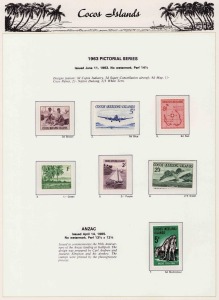 COCOS ISLANDS: 1963 - 2000 comprehensive collection in a claret Seven Seas Hingless COCOS (KEELING) ISLANDS album with slipcase. MUH.