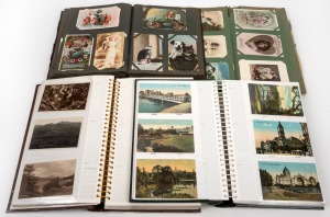 POSTCARDS: AUSTRALIA, UNITED KINGDOM, EUROPE, GIBRALTAR, PUSSY CATS, SPECIAL OCCASIONS, etc., an accumulation of postcards in 4 albums. (100s).