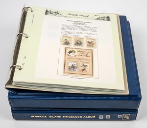 NORFOLK ISLAND: 1947 - 2000 comprehensive collection in two blue Seven Seas Hingeless NORFOLK ISLAND albums with slipcases, MUH.