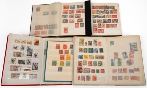 A mainly used range in five medium-sized stockbooks; includes a smattering of Roos & KGV Heads; values to &pound;2 noted. Mixed condition.