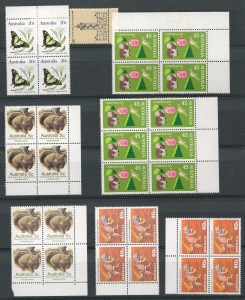 Decimal accumulation in two albums; mainly gutter strips and souvenir sheetlets. MUH. FV: $650 approx.