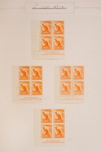 1937-52 comprehensive collection/accumulation of definitive issues to 2/6 in an album with somewhat annotated pages. Numerous Imprint blks., No Imprint cnr blks., varieties in blocks, coil strips and starters, booklet panes and a couple of booklets. A tre