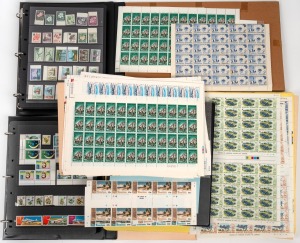 AUSTRALIAN DEPENDENCIES & PACIFIC ISLANDS: An accumulation including complete sheets, blocks, Miniature Sheets, etc in albums and files, (many 100s) mainly MUH.