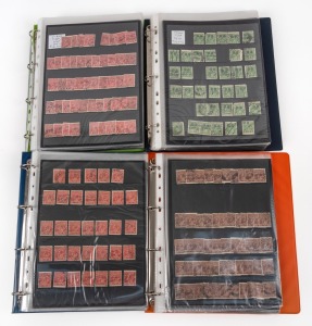 KGV Heads - Collections & Accumulations: Another four volumes, as the previous lot, from the same deceased estate.