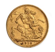 1902, 1908, 1909 and 1910 Sovereigns, Edward VII, St. George reverse, Melbourne Mint, (4). - 5