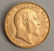1907 Sovereign, Edward VII, St. George reverse, Perth Mint, EF. - 2