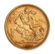 1889 and 1893 Sovereigns, Queen Victoria Jubilee Head, St. George reverse, Melbourne Mint, (2). - 2