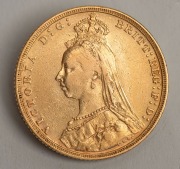 1893 Sovereign, Queen Victoria Jubilee Head, St. George reverse, Melbourne Mint, EF. - 2