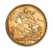 1889M, 1901P and 1907S Sovereigns, (3). - 3