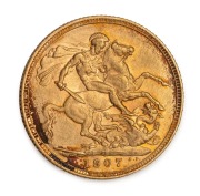 1889M, 1901P and 1907S Sovereigns, (3). - 4
