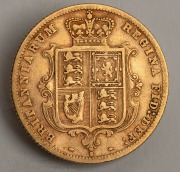 1880 and 1883 Half Sovereigns, Queen Victoria Young Head, Shield Reverse, Sydney Mint. (2). - 3