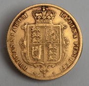 1880 and 1883 Half Sovereigns, Queen Victoria Young Head, Shield Reverse, Sydney Mint. (2). - 5