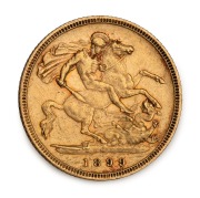1896 and 1899 Half Sovereigns, Queen Victoria Veiled Head, St.George Reverses, Melbourne Mint, (2). - 3