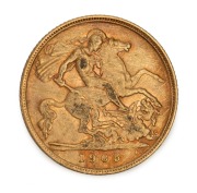 GREAT BRITAIN: Half Sovereigns: 1893, 1899, 1903, 1905 and 1907, mixed condition, (5). - 5