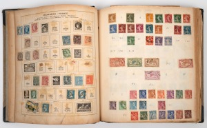 An all-world "remnant" collection in an old-time Schabek printed album. (100s).