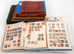 A large tub containing World stamps, booklets, covers, etc. Noted PACIFIC ISLANDS, AUSTRALIAN DEPENDENCIES, USA, Canada, European and Asian material.