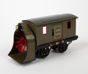 HORNBY (O Gauge) vintage tinplate SNOW PLOW in original box. - 2