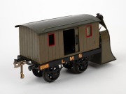 HORNBY (O Gauge) vintage tinplate SNOW PLOW in original box. - 4
