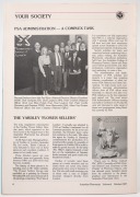 YARDLEY'S OLD ENGLISH LAVENDER porcelain point of sale advertising figure group, manufactured by Dresden, circa 1930s; together with a 1987 publication of Australian Pharmacist which features the piece on the front cover and includes an expose of same. (2 - 7