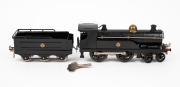 HORNBY (O Gauge) vintage tinplate clockwork locomotive and tender, circa 1922.