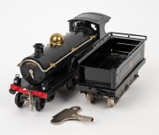 HORNBY (O Gauge) vintage tinplate clockwork locomotive and tender, circa 1922. - 3