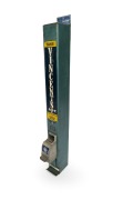 "VINCENT'S - FOR HEADACHE & PAIN" sixpence coin operated wall mount dispensing machine, 95cm high. - 3