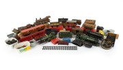 REMAINS OF COLLECTION: Model train parts and accessories, (qty).