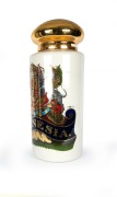 YORK GLASS CO. antique English glass apothecary specie jar with British coat of arms and motto emblazoned "MAGNESIA", 19th century, an impressive 93cm high, 36cm diameter. - 2
