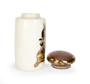MAW & Co. of London, antique English glass apothecary specie jar, decorated with coat of arms and emblazoned "MAGNESIA", 19th century, 57cm high, 25cm diameter. - 2