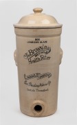 THE BROWNLOW BRITISH HEALTH FILTER antique pottery water filter, 19th/20th century, ​​​​​​​45cm high.