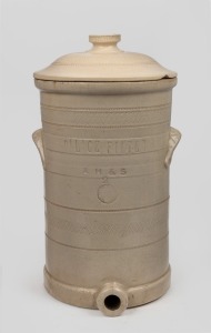 LITHGOW POTTERY "PALACE FILTER" antique Australian pottery water filter, 19th/20th century, ​​​​​​​41cm high.