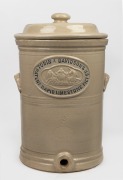 TOBIN & DAVIDSON'S PATENT RAPID LIMESTONE FILTER antique English pottery water filter, 19th century, ​​​​​​​44cm high.