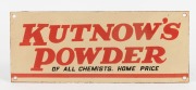 REMAINS OF COLLECTION: Assorted vintage and reproduction advertising signs, mirrored sign and glass sign, mixed vintages and condition, (8 items), the largest 75 x 50cm. - 4