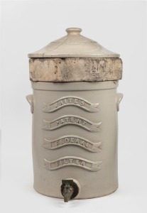 WHITE'S PATENT FEDERAL FILTER antique Australian pottery water filter with insert, 19th/20th century, 59cm high.