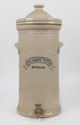 THE ABBOT FILTER antique Australian pottery water filter, early 20th century, ​​​​​​​60cm high.