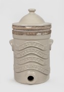 WHITE'S DRIPSTONE FILTER, MELBOURNE antique Australian pottery one gallon water filter, 19th/20th century, 42cm high.