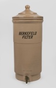 BERKEFELD FILTER antique German pottery water filter with insert, early 20th century, 60cm high.