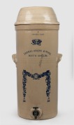 THOMAS GRIEVE & SONS, NORTH SHIELDS antique English pottery water filter, 19th/20th, 64cm high.